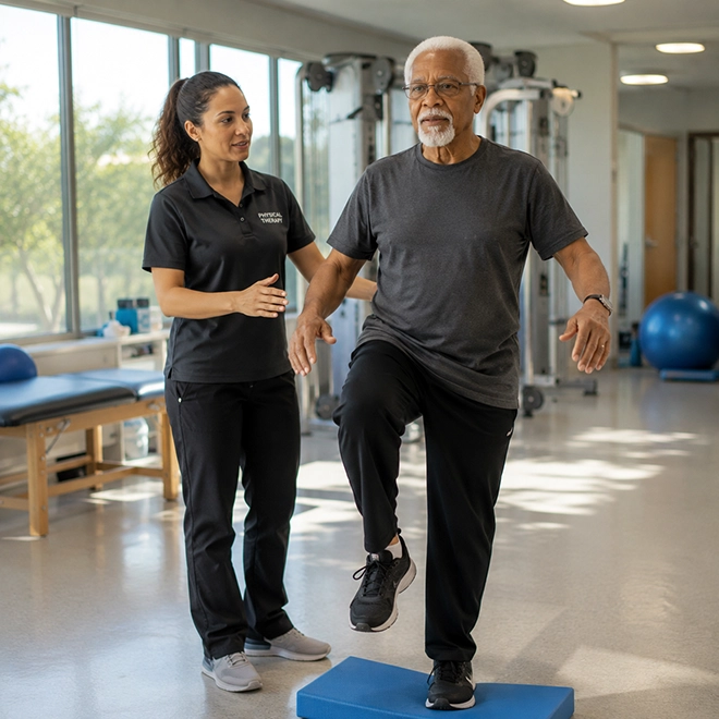 Physical therapy services at Gulf South Therapy in New Orleans.